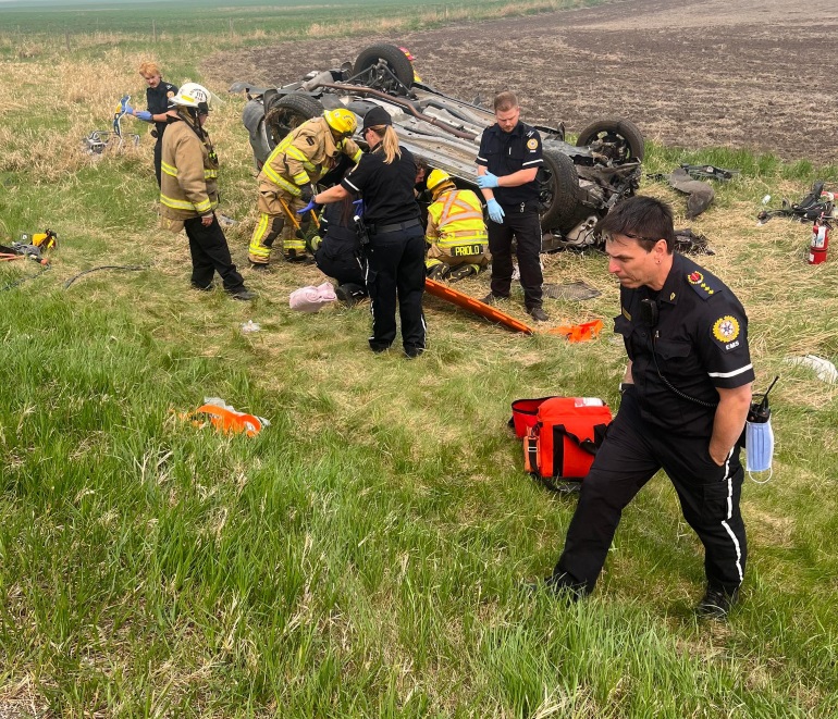 Local farmer saves a life in horrific car crash